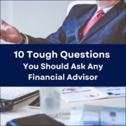 Blog title superimposed over partial photo of a man in a suit sitting across a table filled with various business documents, as if in mid-conversation.